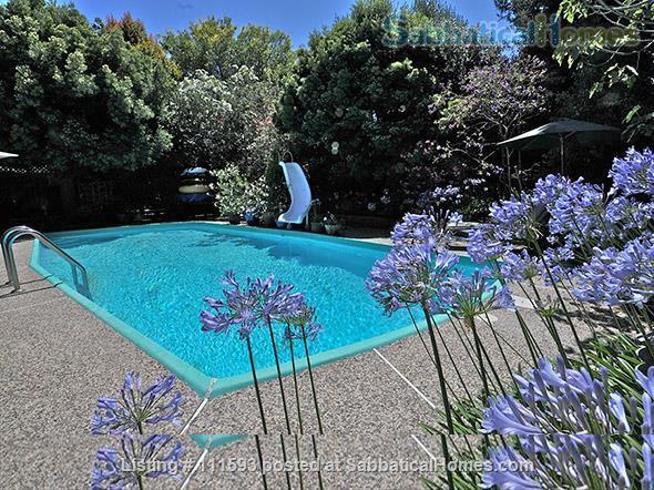 Alt Text: SabbaticalHomes Listing 111593. Awesome pool, home rental in San Francisco Bay Area, California.