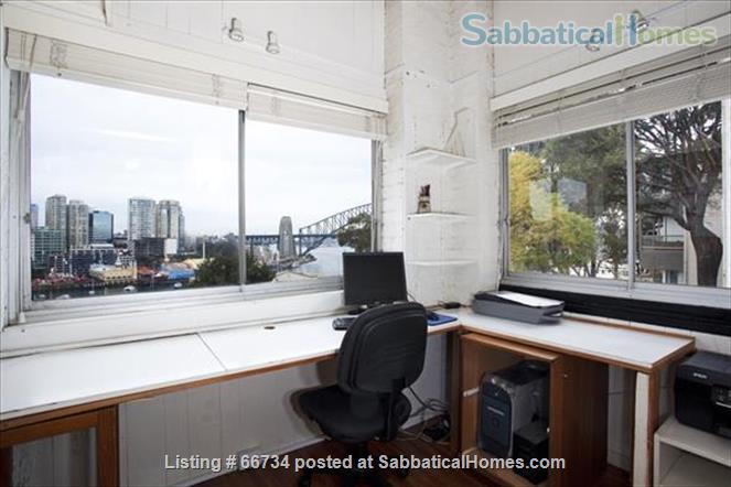 SabbaticalHomes Listing 66734 Home Office with a Fantastic Harbor View.
