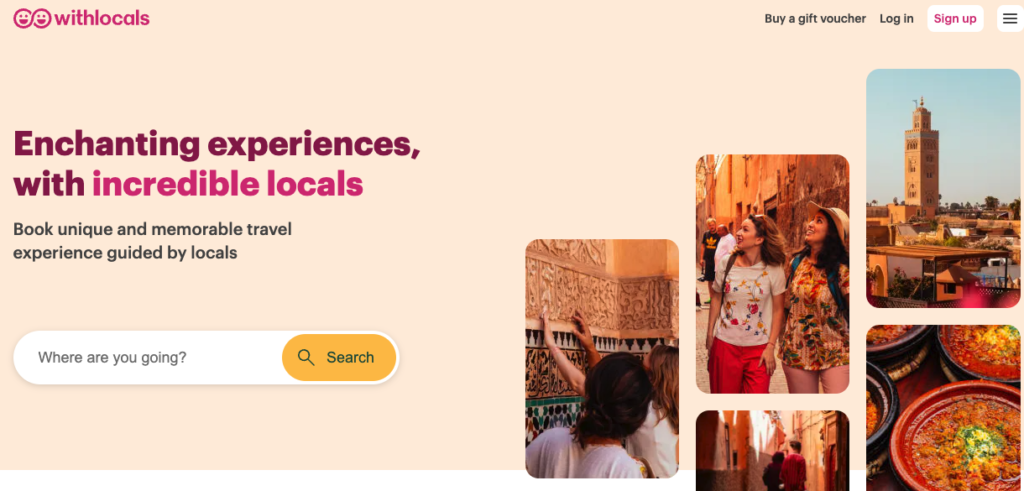 Withlocals.com allows you to experience locations around the world guided by locals.