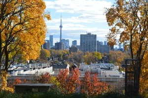 temporary housing York; Toronto skyline; photo by Karen Tharrington