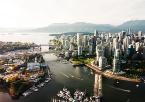furnished apartments near UBC Vancouver academic living; Vancouver skyline; Photo by Jeremy Lee